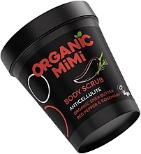 Anti-Cellulite-Körperpeeling Roter Pfeffer und Rosmarin - Organic Mimi Body Scrub Anticellulite Red Pepper & Rosemary — Bild N1