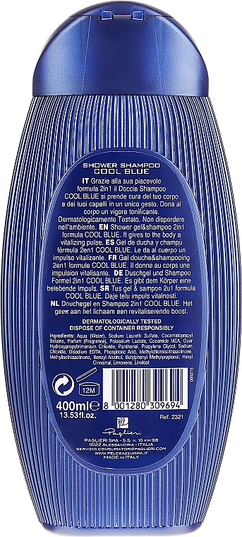 2in1 Shampoo und Duschgel Cool Blue - Paglieri Felce Azzurra Shampoo And Shower Gel For Man — Bild N4