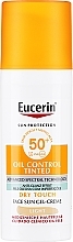 Düfte, Parfümerie und Kosmetik Sonnenschutzgel-Creme - Eucerin Oil Control Dry Touch Tinted Sun Gel-Cream Light SPF50+