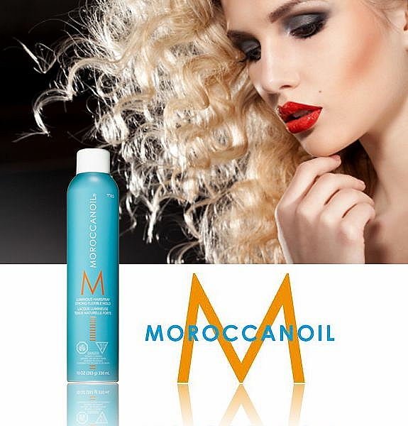 Haarlack für mehr Glanz Stark flexibler Halt - MoroccanOil Luminous Hairspray — Bild N3