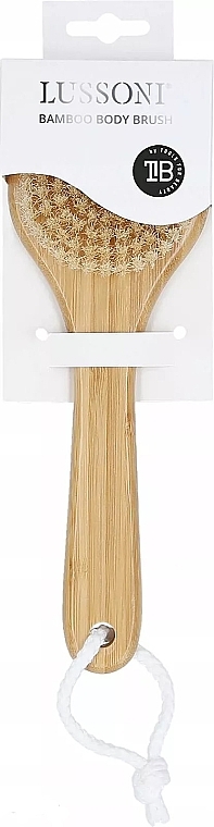 Körperbürste mit langem Griff - Lussoni Bamboo Natural Body Brush With Handle — Bild N2