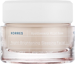 Aufhellende Nachtcreme für das Gesicht - Korres Apothecary Wild Rose Night-Brightening Sleeping Facial — Bild N1
