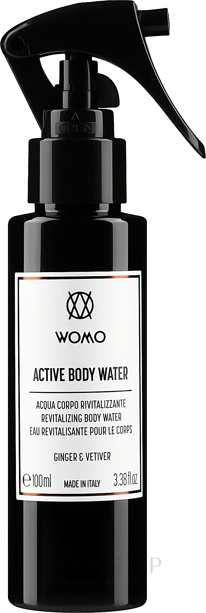 Aktives Wasser für den Körper Ingwer und Vetiver - Womo Active Body Water Ginger & Vetiver — Bild 100 ml
