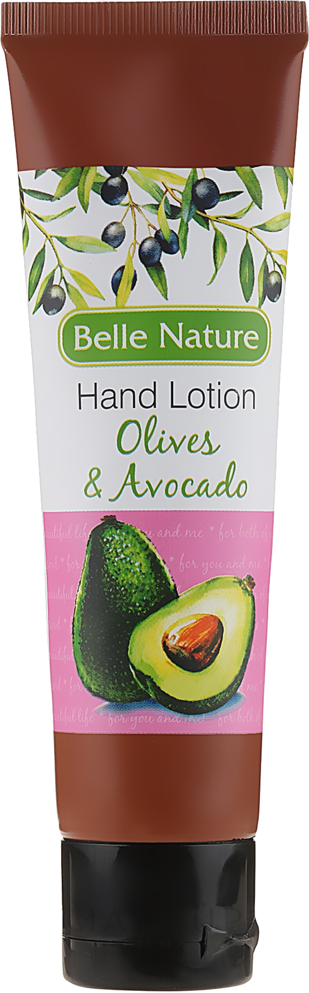Handlotion mit Oliven und Avocado - Belle Nature Hand Lotion Olives&Avocado — Bild 60 ml