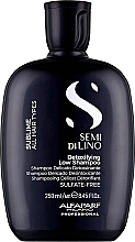 Shampoo für alle Haartypen - Alfaparf Semi Di Lino Sublime Detox Low Shampoo  — Bild N1