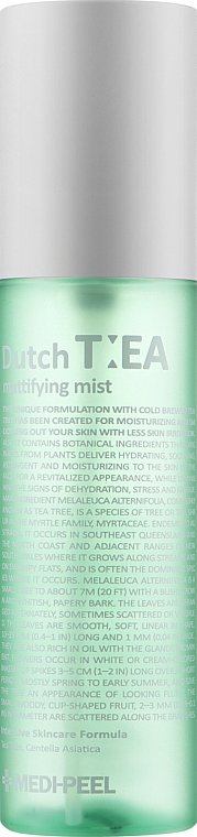 Nebel für die Gesichtsmatte mit Teebaum - MEDIPEEL Dutch Tea Mattifying Mist — Bild N1