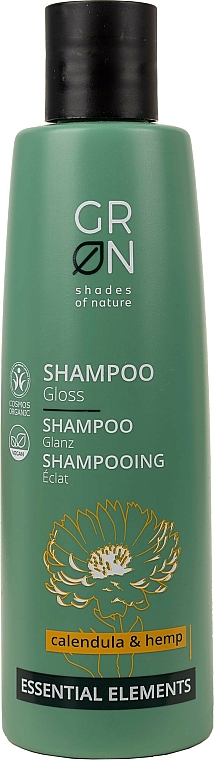 Shampoo für mehr Glanz mit Ringelblume und Hanf - GRN Essential Elements Brillance Calendula & Hemp Shampoo — Bild N1
