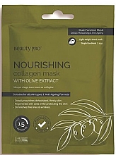 Nährende Gesichtsmaske mit Kollagen und Olivenextrakt - BeautyPro Nourishing Collagen Mask With Olive Extract — Bild N1