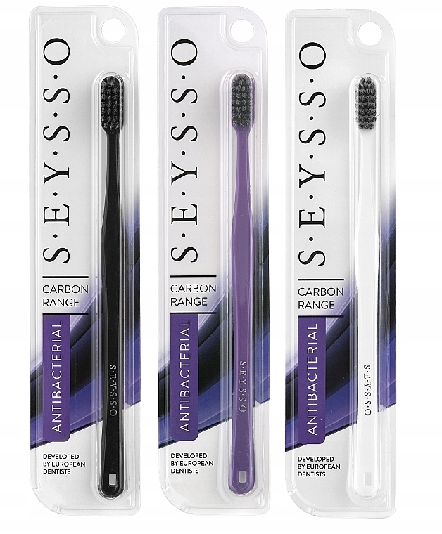 Zahnbürste violett - Seysso Carbon Antibacterial Toothbrush — Bild N1