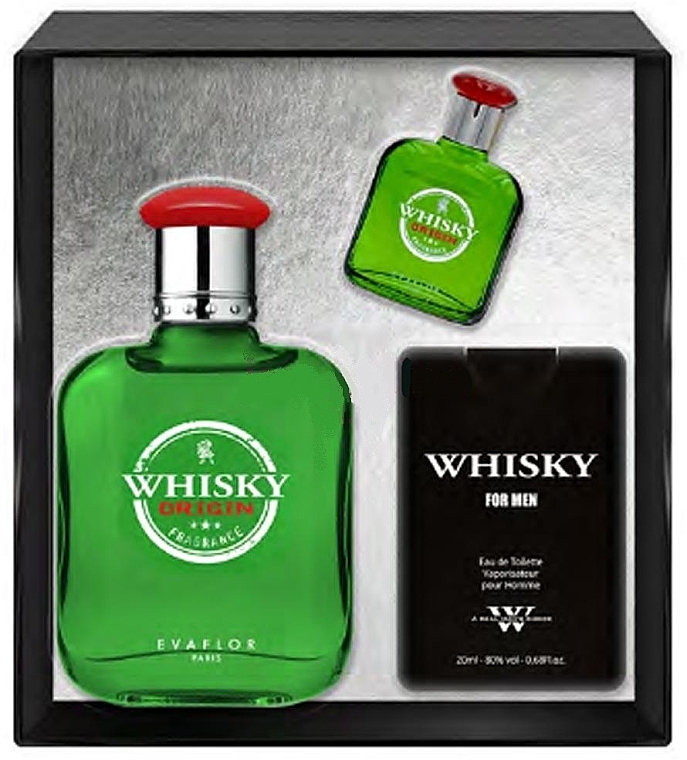 Evaflor Whisky Origin - Duftset (Eau de Toilette 100ml + Eau de Toilette 20ml + Eau de Toilette 7.5ml)  — Bild N1