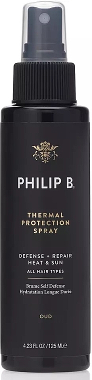Feuchtigkeitsspendendes Haarspray mit Hitzeschutz - Philip B Thermal Protection Spray — Bild N2