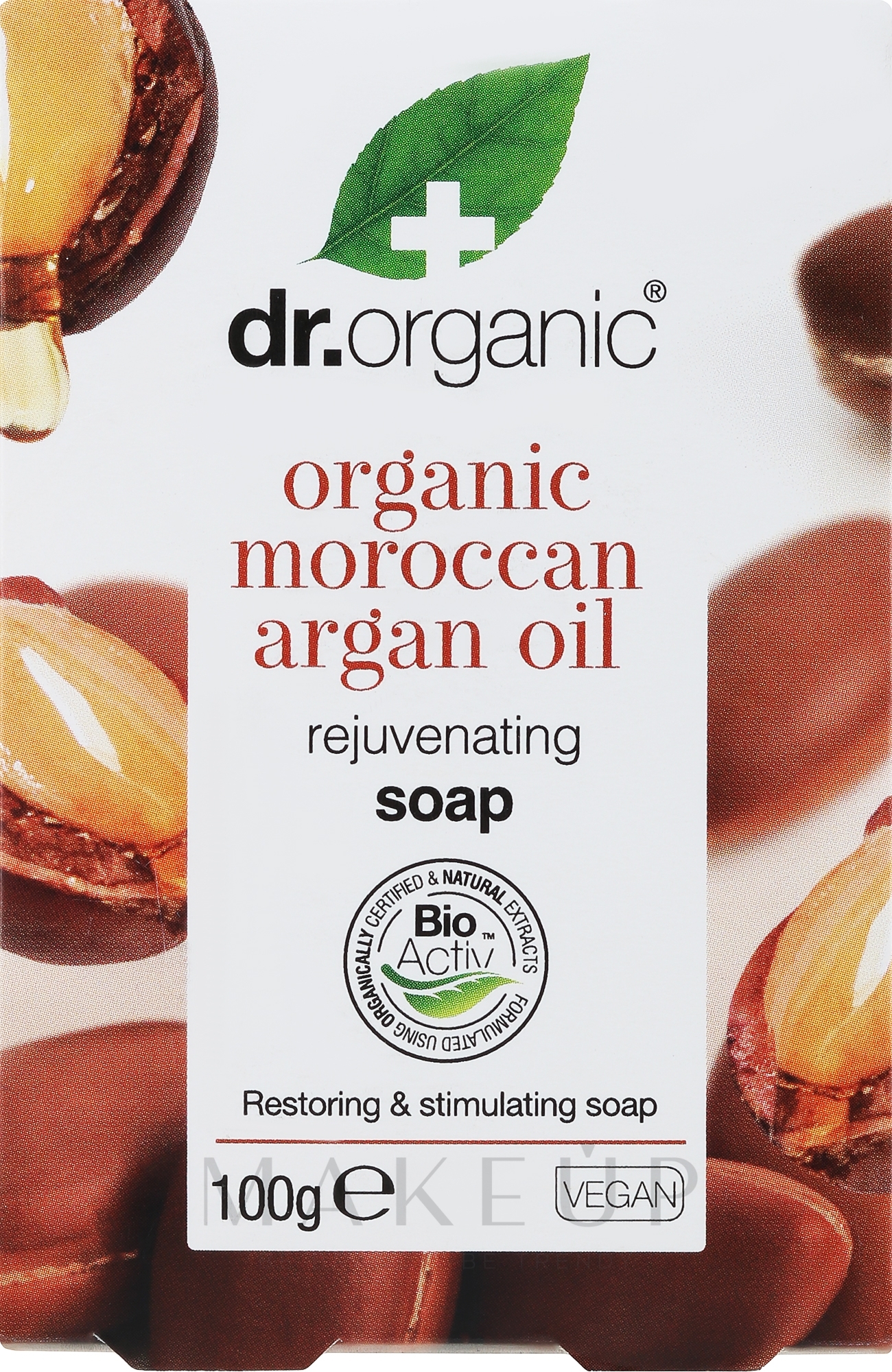 Seife mit Arganöl - Dr. Organic Bioactive Skincare Organic Moroccan Argan Oil Soap — Bild 100 g