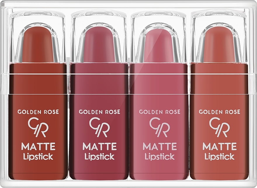 Make-up Set ( Matter Lippenstift 4 St.) - Golden Rose Matte Lipstick NR1 — Bild N1