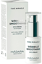 Düfte, Parfümerie und Kosmetik Glättende Augencreme gegen Falten - Madara Cosmetics Time Miracle Wrinkle Smoothing Eye Cream