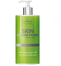 Düfte, Parfümerie und Kosmetik Creme-Maske für Körper und Beine mit Birnenaroma - Farmona Professional Skin Cream Mask Pear Extract