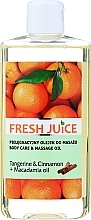 Pflege- und Massageöl für den Körper mit Mandarine, Zimt und Macadamiaöl - Fresh Juice Energy Tangerine&Cinnamon+Macadamia Oil — Bild N1