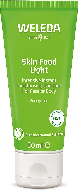 Intensive und schnell einziehende Feuchtigkeitspflege für Gesicht und Körper - Weleda Skin Food Light — Bild N3