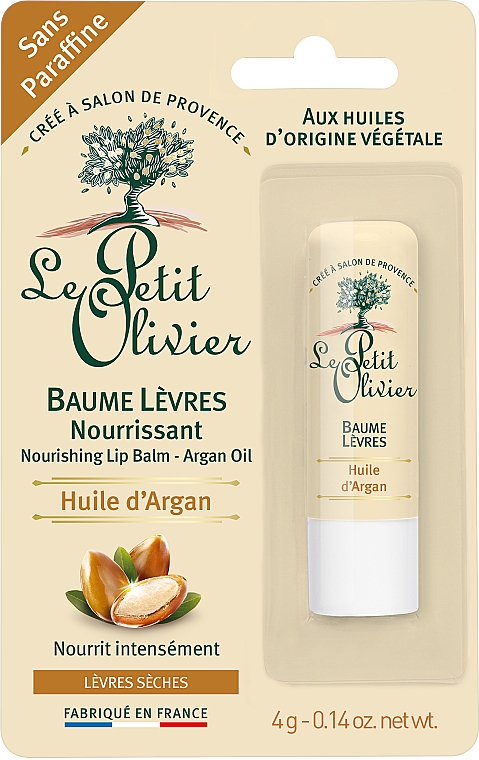 Anti-Aging-Lippenbalsam mit Arganöl - Le Petit Olivier Face Care with Argan Oil Anti-Age Balm