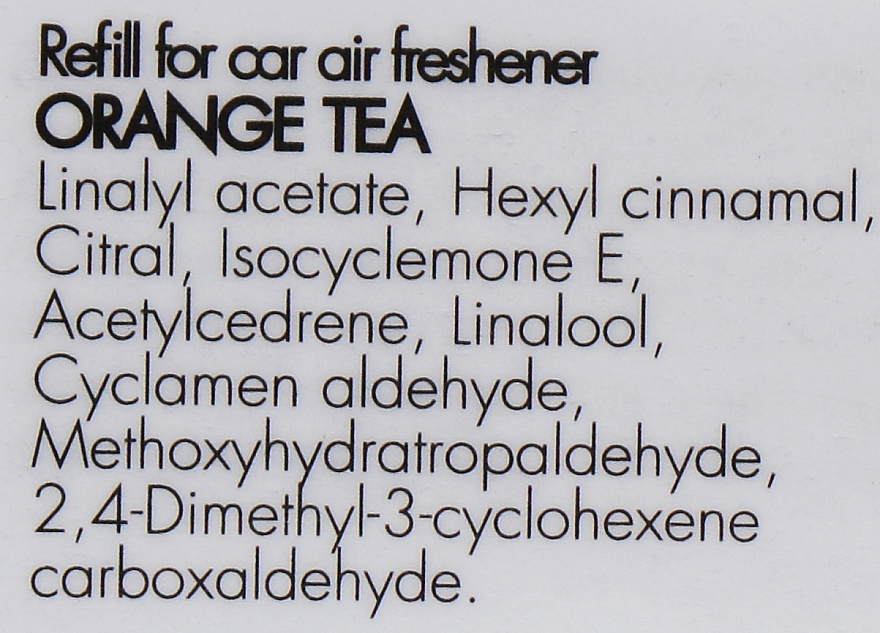 Nachfüller für Auto-Lufterfrischer Orangen-Tee - Millefiori Milano Icon Refill Orange Tea — Bild N2
