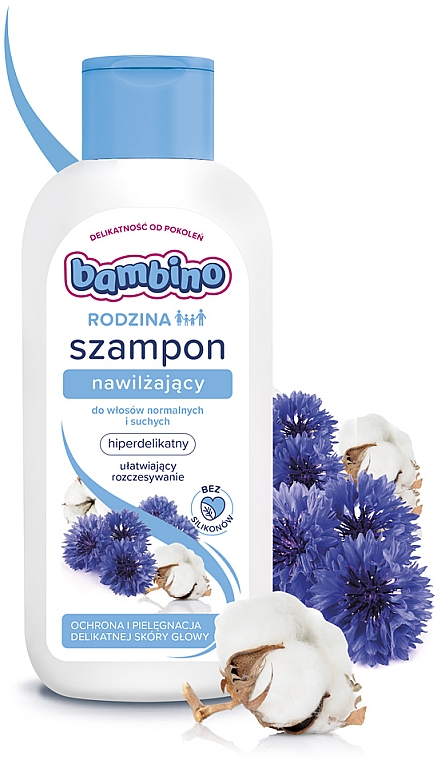 Feuchtigkeitsspendendes und pflegendes Shampoo für normales und trockenes Haar - Bambino Family Moisturising Shampoo — Bild N3