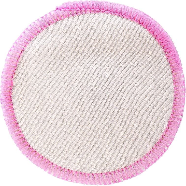 Wiederverwendbares Abschminkpad weiß-rosa - Deni Carte — Bild N1