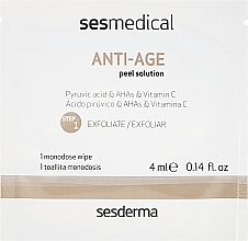 Anti-Aging Gesichtspflege - Sesderma Sesmedical Anti-Age Personal Peel Program (Gesichtscreme 15ml + Peeling-Tücher 4x4ml) — Bild N2