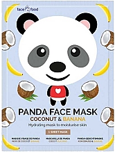 Feuchtigkeitsspendende Tuchmaske mit Bananen- und Kokosnussextrakt - 7th Heaven Face Food Panda Face Mask Coconut & Banana — Bild N1