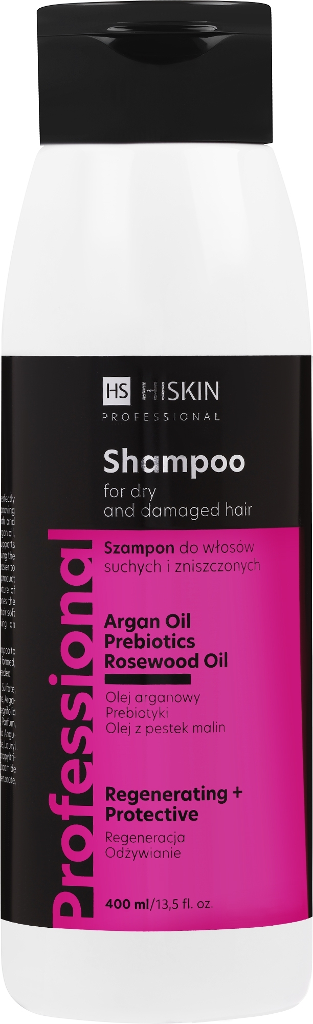 Pflegendes Shampoo für trockenes und strapaziertes Haar mit Argan- und Macadamiaöl - HiSkin Professional Shampoo — Bild 400 ml