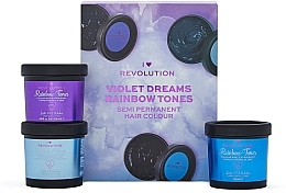Haarpflegeset - I Heart Revolution Violet Dreams Rainbow Drops (Semi permanente Haarfarbe 3x120ml) — Bild N1