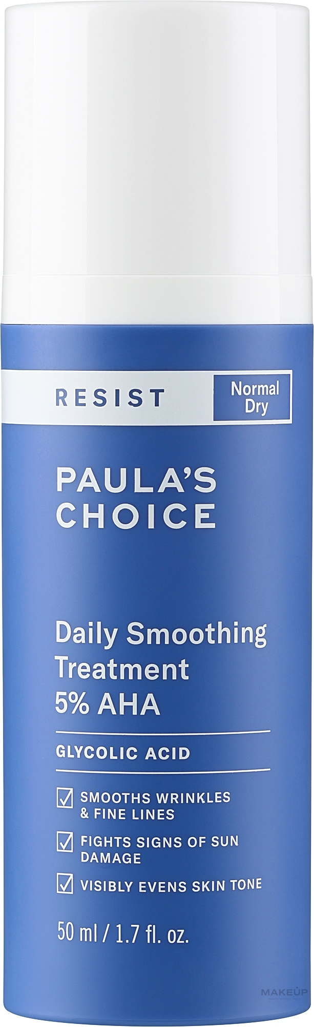 Gesichtspeeling mit AHA-Säuren - Paula's Choice Resist Daily Smoothing Treatment 5% AHA — Bild 50 ml