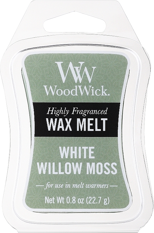 Duftwachs White Willow Moss - WoodWick Mini Wax Melt White Willow Moss Smart Wax System — Bild N1