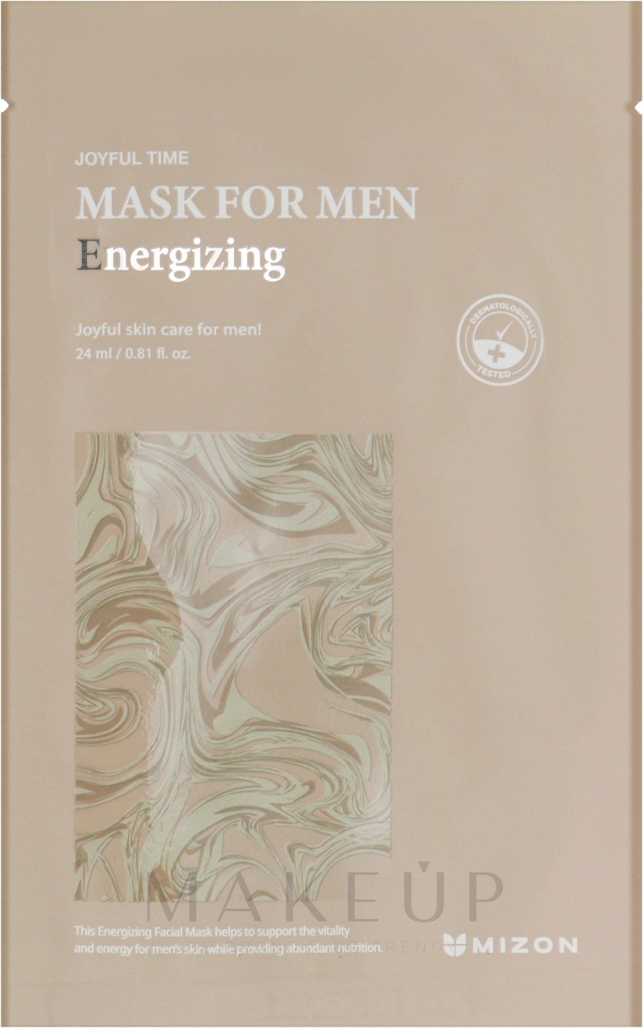 Energiespendende Gesichtsmaske für Männer - Mizon Joyful Time Mask For Men Energizing — Bild 24 ml