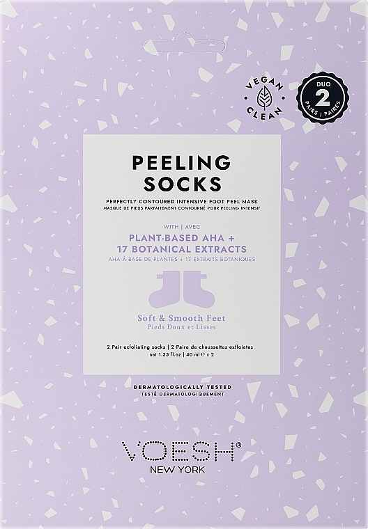 Fußsocken mit Peeling-Effekt - Voesh Peeling Socks Duo — Bild N1