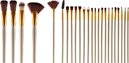 Make-up Pinselset 24-tlg. - Lewer Gold Brushes — Bild N2