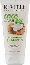 Düfte, Parfümerie und Kosmetik Pflegendes Shampoo für trockenes und strapaziertes Haar mit Kokosöl - Revuele Coco Oil Care Nourishing Shampoo