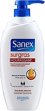 Düfte, Parfümerie und Kosmetik Pflegende Bade- und Duschcreme mit Weizenkeimöl - Sanex Surgras Nourissant