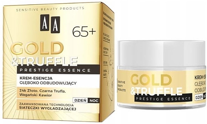 Verjüngende Creme-Essenz für das Gesicht 65+  - AA Gold & Truffle Prestige Essence  — Bild N1