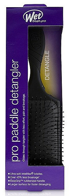 Haarbürste schwarz - Wet Brush Pro Paddle Detangler Black — Bild N1
