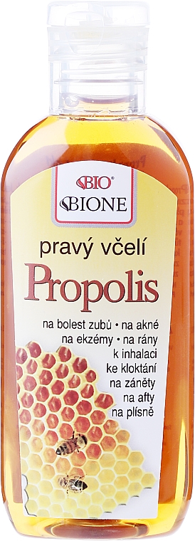 Propolis-Extrakt bei Neurodermitis, Juckreiz und Wundstellen - Bione Cosmetics Honey + Q10 Pure Bee Propolis — Foto N2
