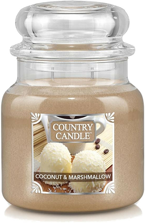 Duftkerze im Glas Coconut & Marshmallow - Country Candle Coconut & Marshmallow — Bild N1