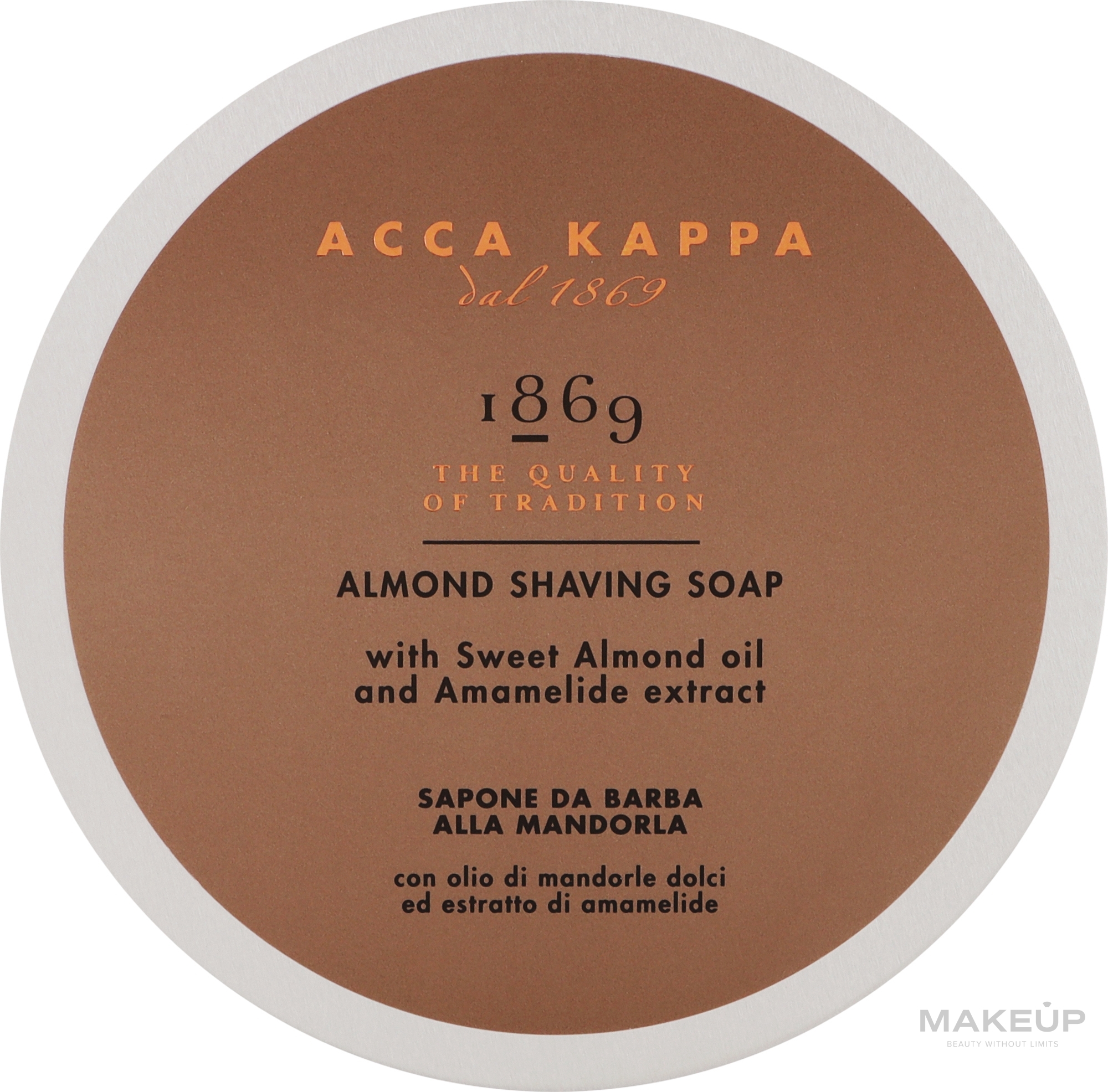 Rasierseife - Acca Kappa 1869 Almond Shaving Soap in Pot — Bild 250 g