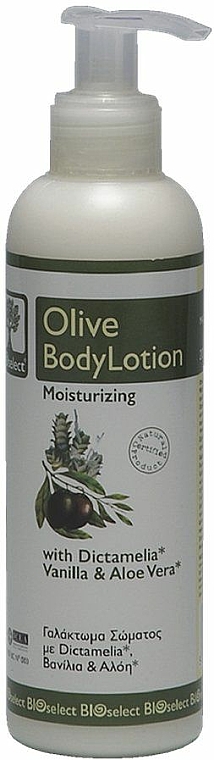 Feuchtigkeitsspendende Körperlotion mit Vanille und Aloe Vera - BIOselect Olive Body Lotion Moisturizing