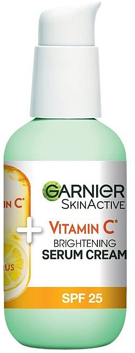 Aufhellende Serum-Creme mit Vitamin C - Garnier Skin Active Vitamin C 2-in-1 Serum Cream SPF25 — Bild N2