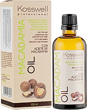 Düfte, Parfümerie und Kosmetik Pflegendes und revitalisierendes Anti-Frizz Haaröl mit Macadamia- und Arganöl - Kosswell Professional Macadamia Oil