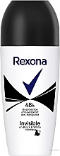 Düfte, Parfümerie und Kosmetik Deo Roll-on Antitranspirant - Rexona Invisible Black+White Diamond Deodorant Roll