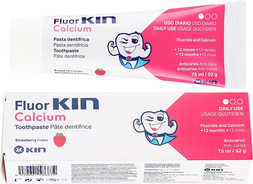 Kinderzahnpasta mit Calzium - Kin Fluor Calcium Tootpaste — Bild N1