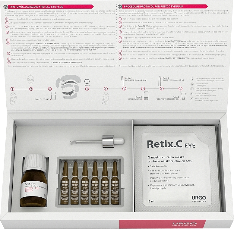 Augenpflegeset - Retix.C Eye Plus (Peeling 14ml + Serum 6x2ml + Maske 6x6ml) — Bild N2