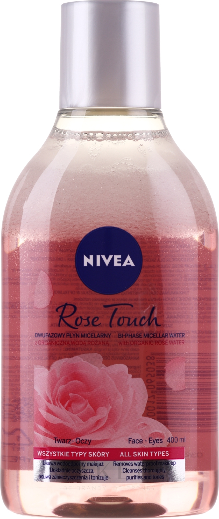 Ölhaltiges Mizellen Rosenwasser für Gesicht, Augen und Lippen - NIVEA MicellAIR Skin Breathe Micellar Rose Water With Oil — Foto 400 ml