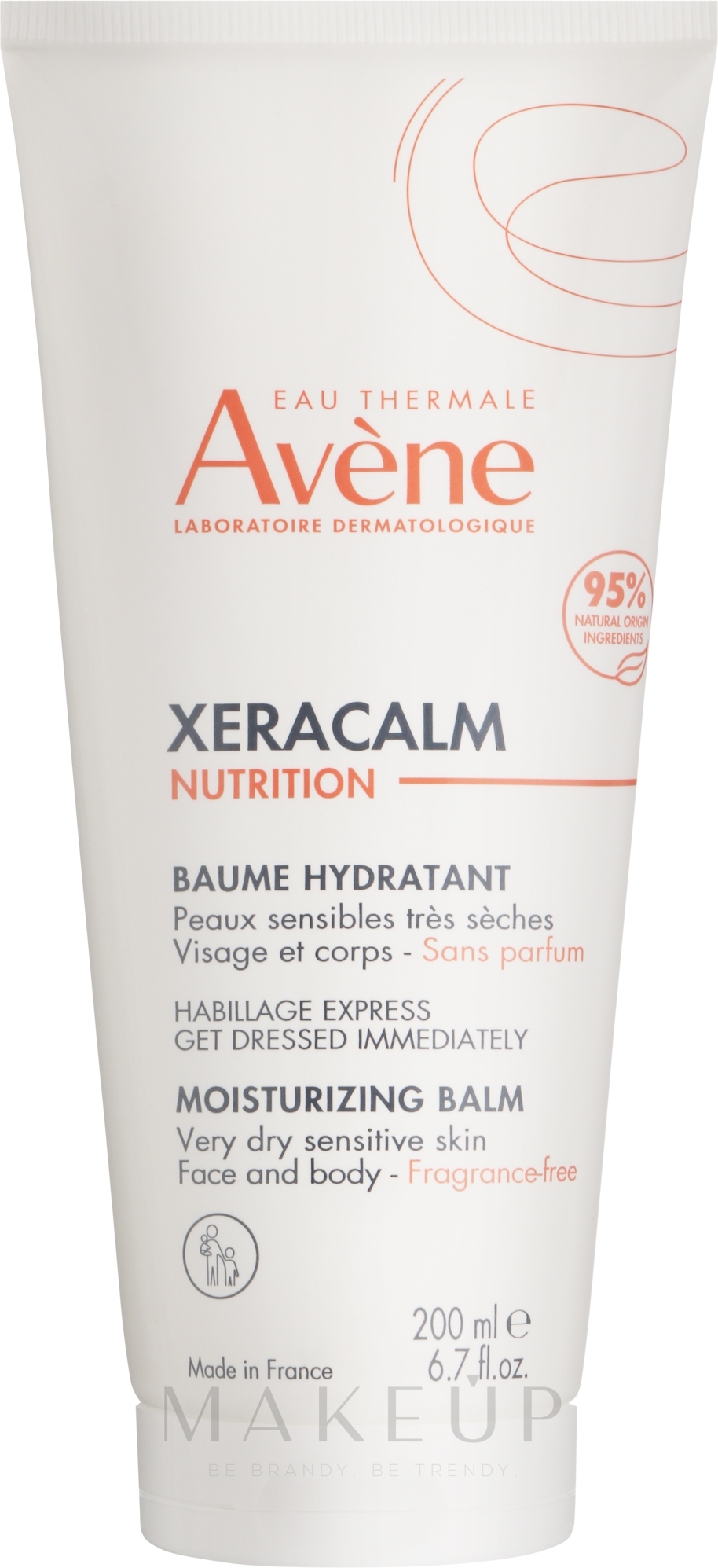 Feuchtigkeitsspendender Körperbalsam - Avene XeraCalm Nutrition Moisturizing Balm — Bild 200 ml