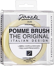 Kompakte Haarbürste mit Spiegel gelb - Janeke Compact and Ergonomic Handheld Hairbrush With Mirror — Bild N1
